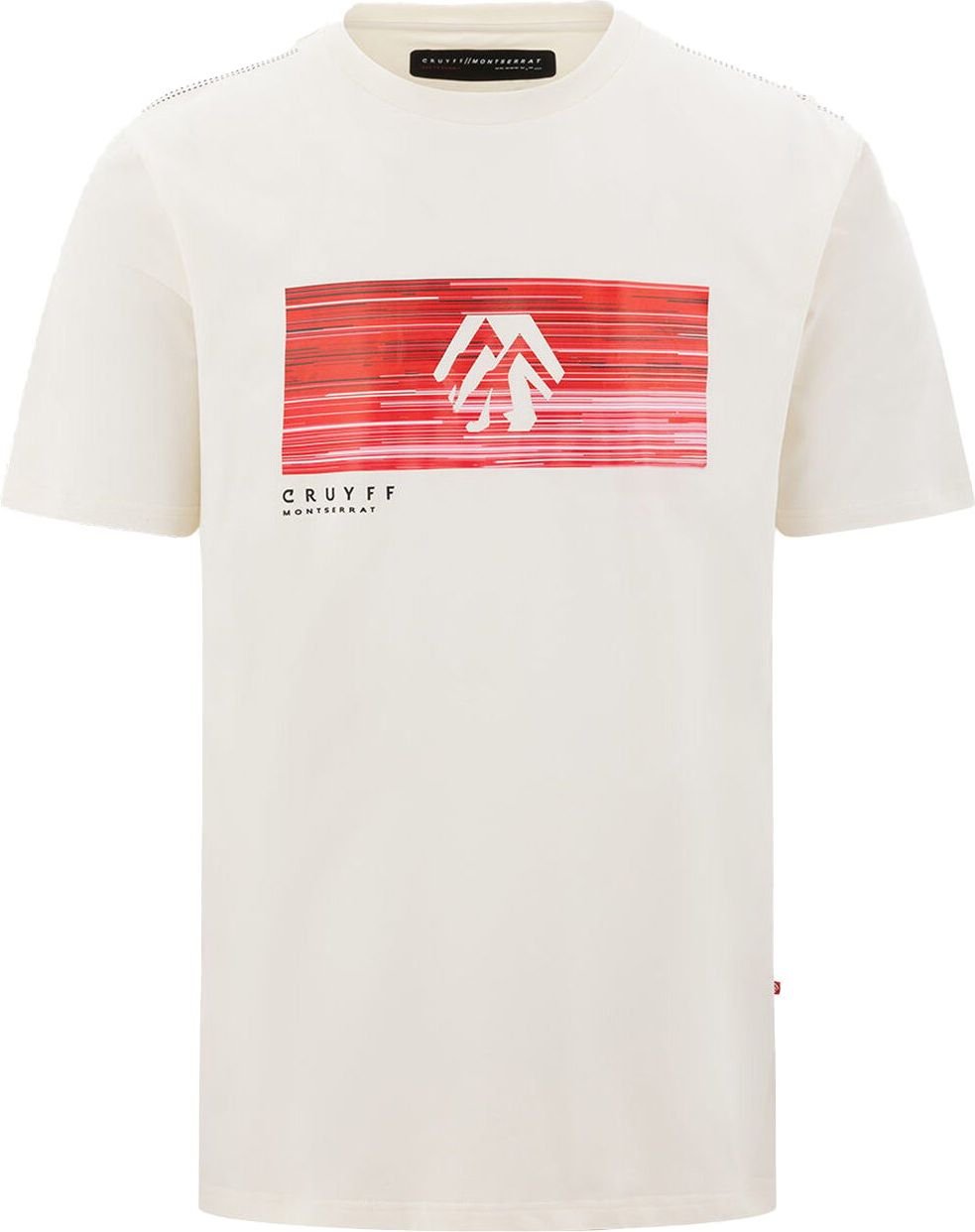 Cruyff Prima T-Shirt Heren Gebroken Wit Wit