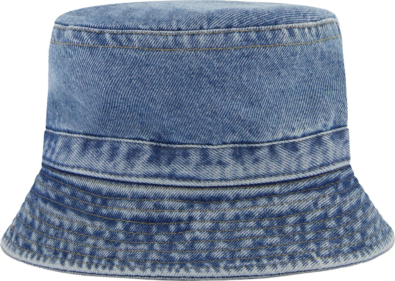 FLÂNEUR Denim Bucket Hat Light Blue Denim Blauw