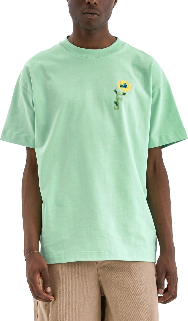 FLÂNEUR Tortuous T-Shirt Green Divers