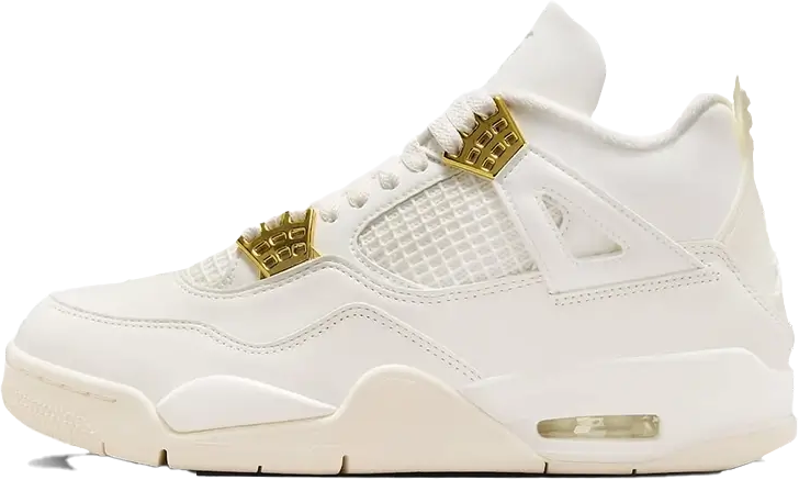 Nike Air Jordan 4 Sail Metallic Gold Wit