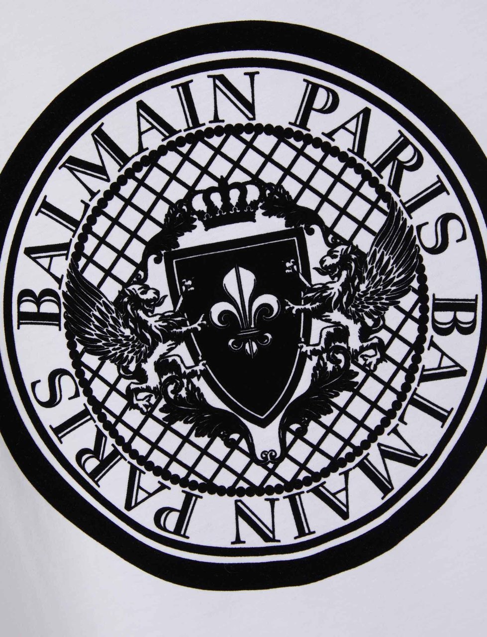 Balmain Embossed Logo T-Shirt Wit
