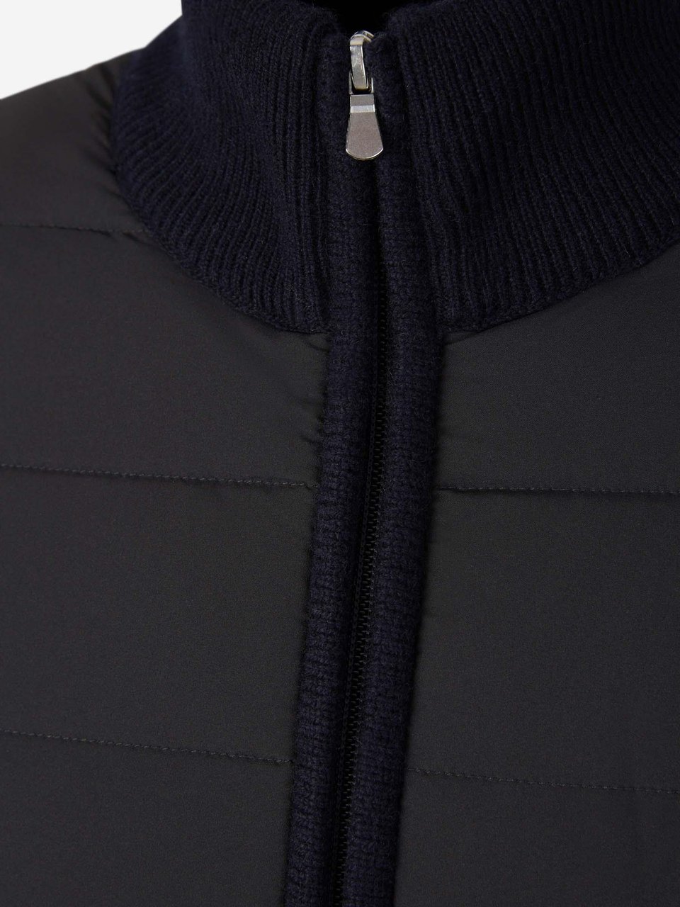 Gran Sasso Knit Padded Jacket Blauw