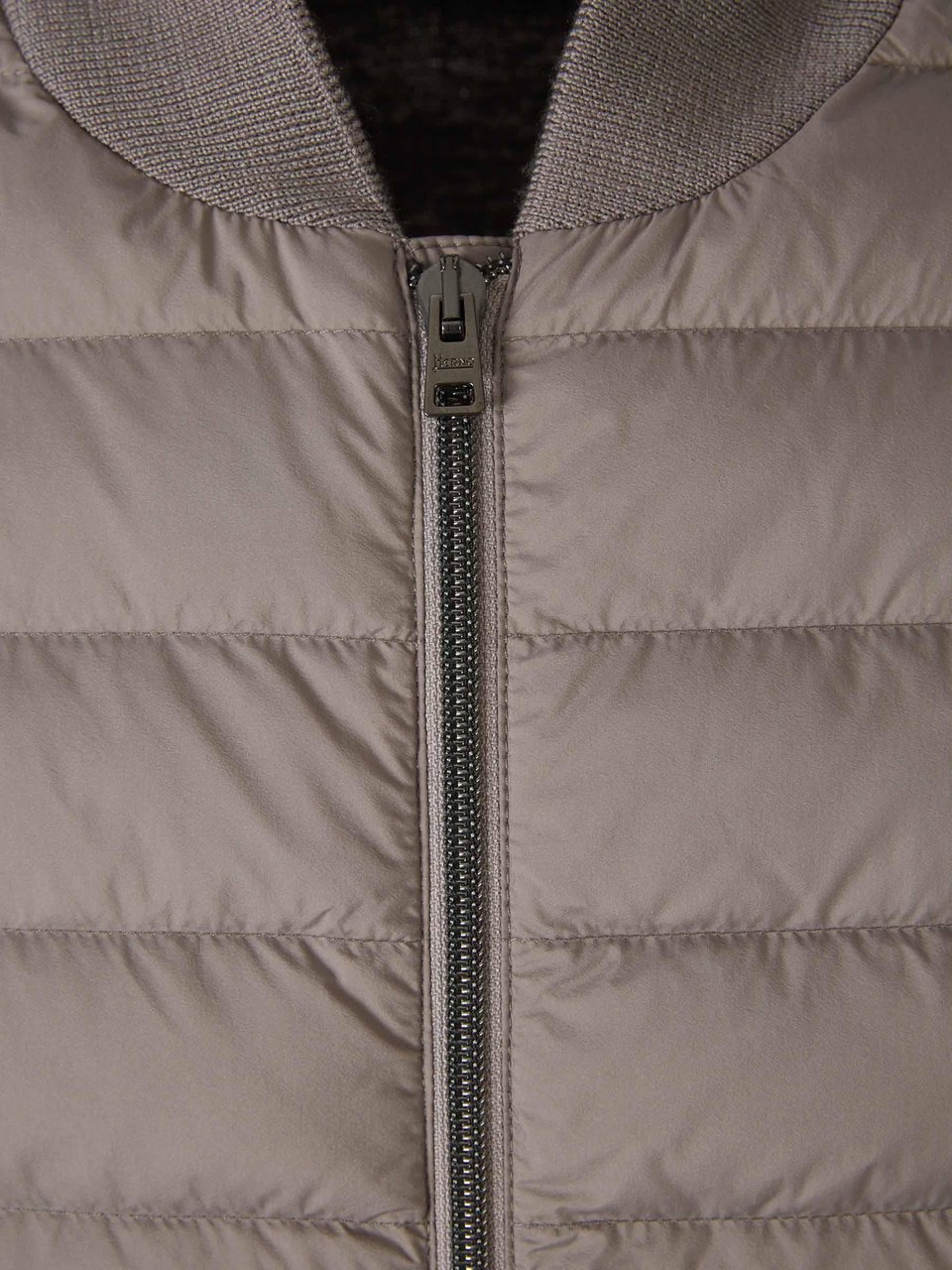 Herno Padded Zipper Vest Taupe
