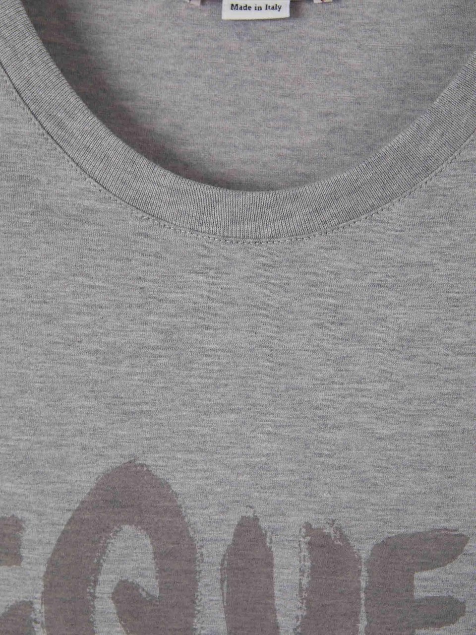 Alexander McQueen Printed Logo T-Shirt Grijs