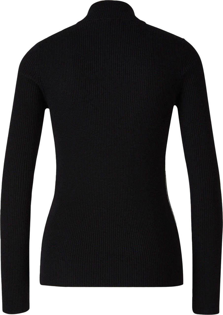 Moncler Ribbed Wool Sweater Zwart