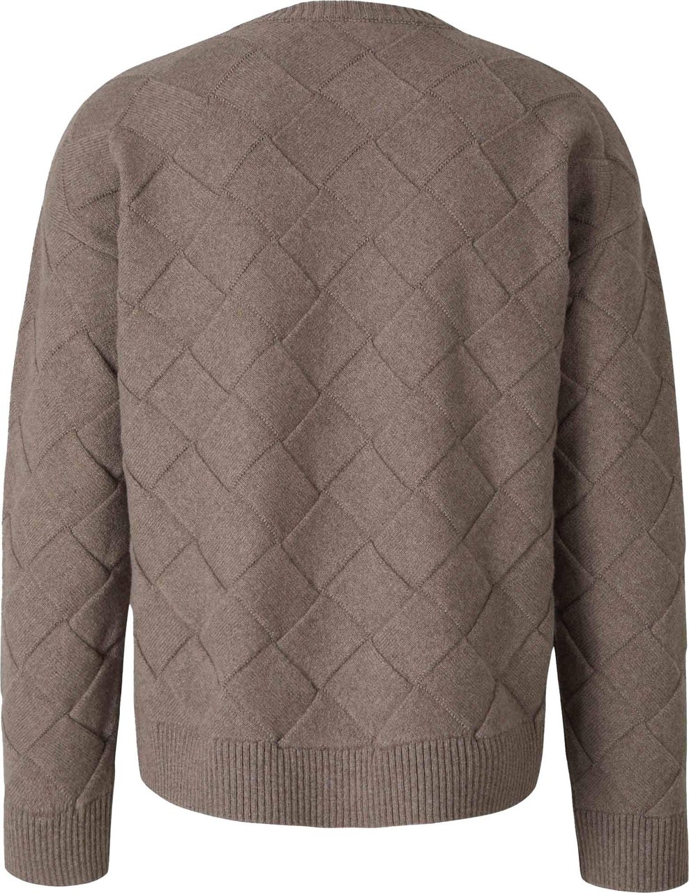 Bottega Veneta Intreccio Wool Sweater Taupe