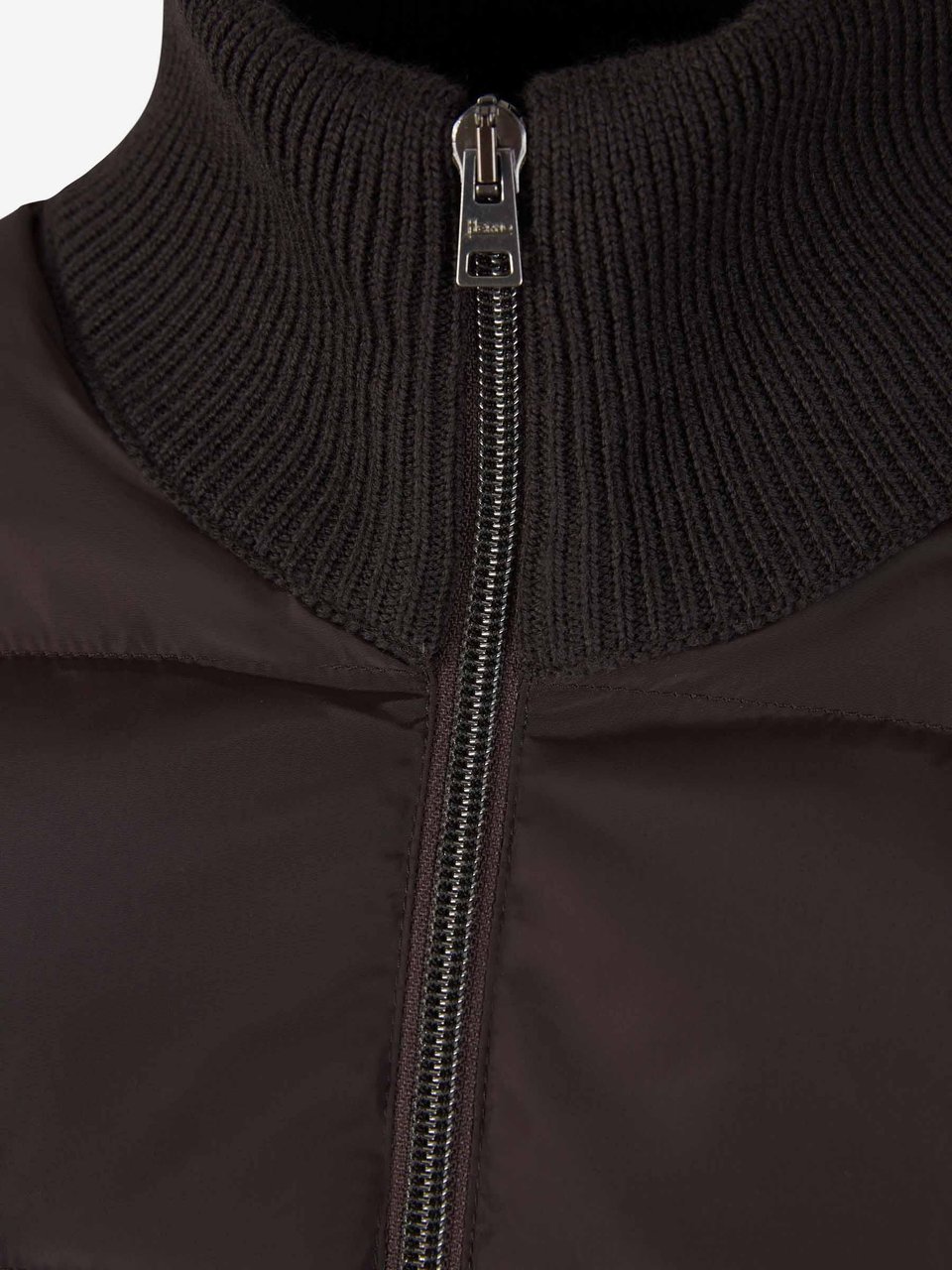 Herno Knit Padded Jacket Zwart