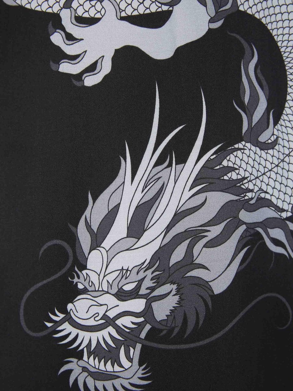 Balmain Dragon Motif Shirt Zwart