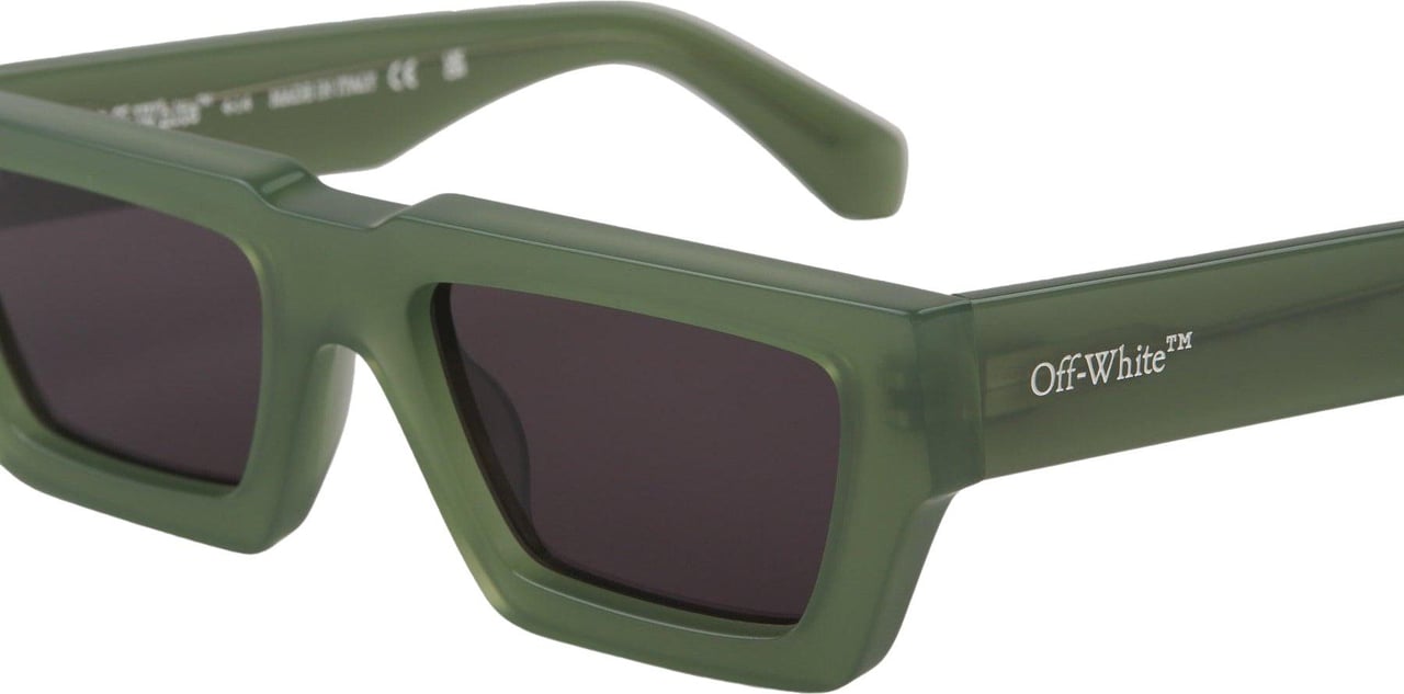 OFF-WHITE Manchester Rectangular Sunglasses Groen