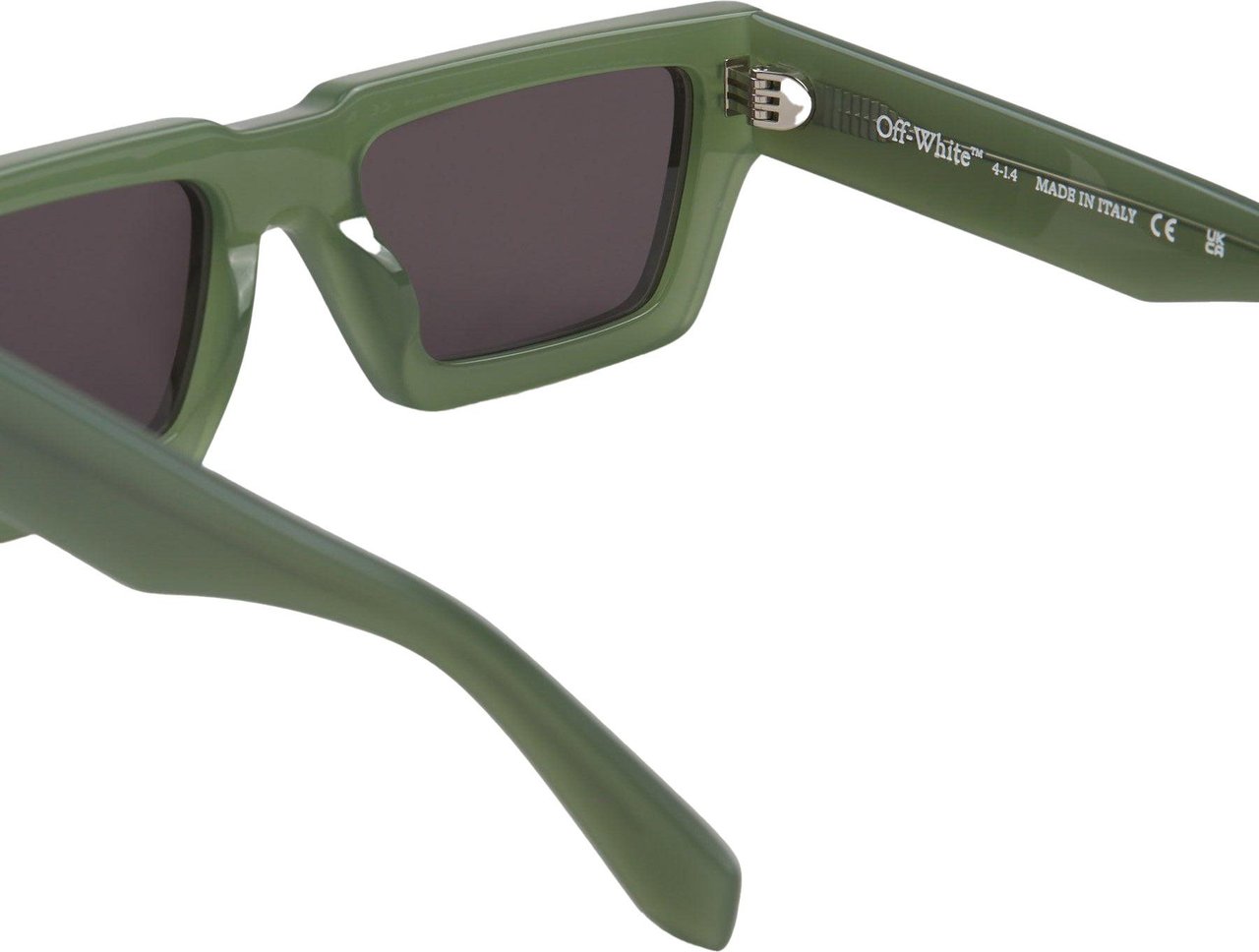 OFF-WHITE Manchester Rectangular Sunglasses Groen
