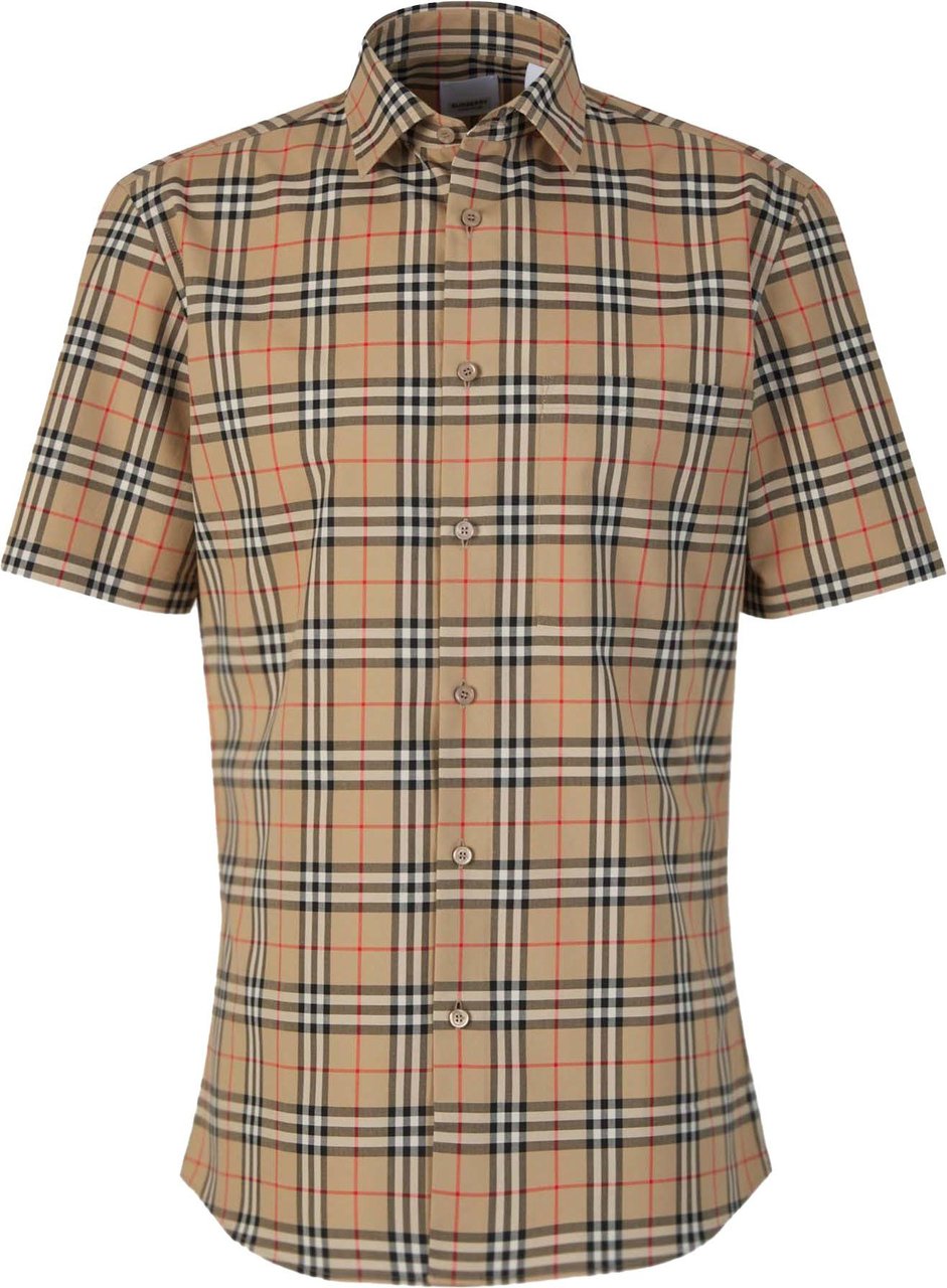 Burberry Checkered Shirt Bruin