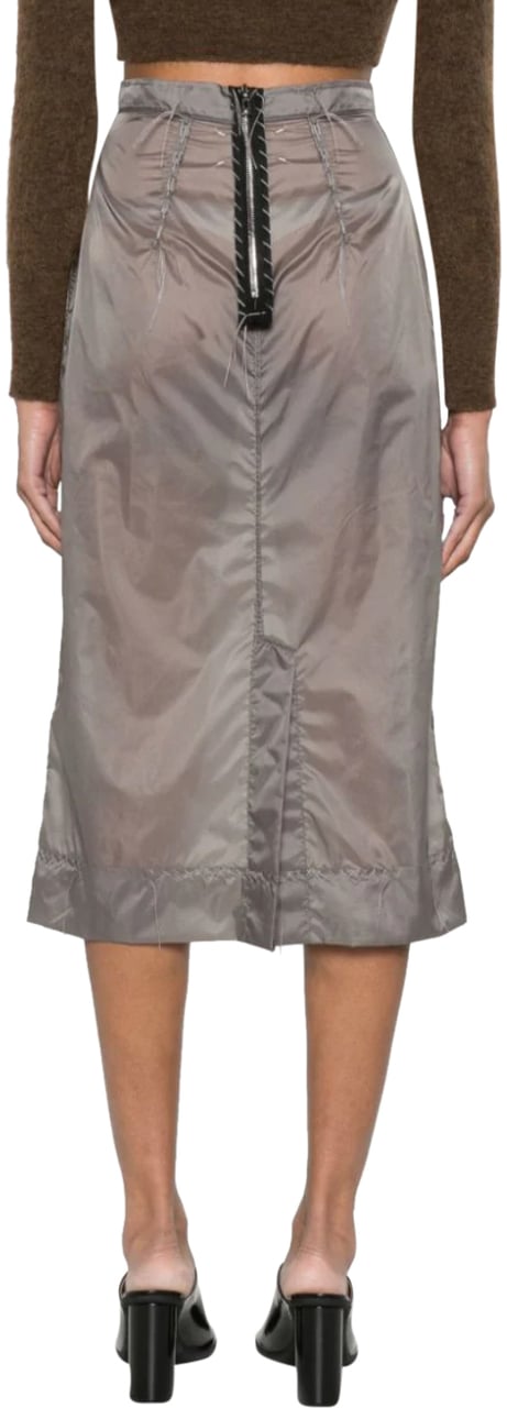 Maison Margiela See-through Midi Skirt Anthracite Grijs