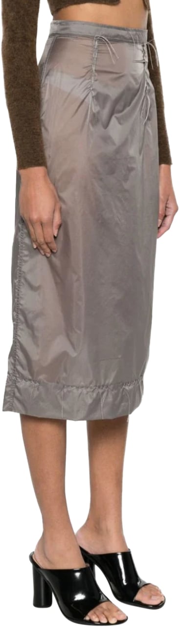 Maison Margiela See-through Midi Skirt Anthracite Grijs