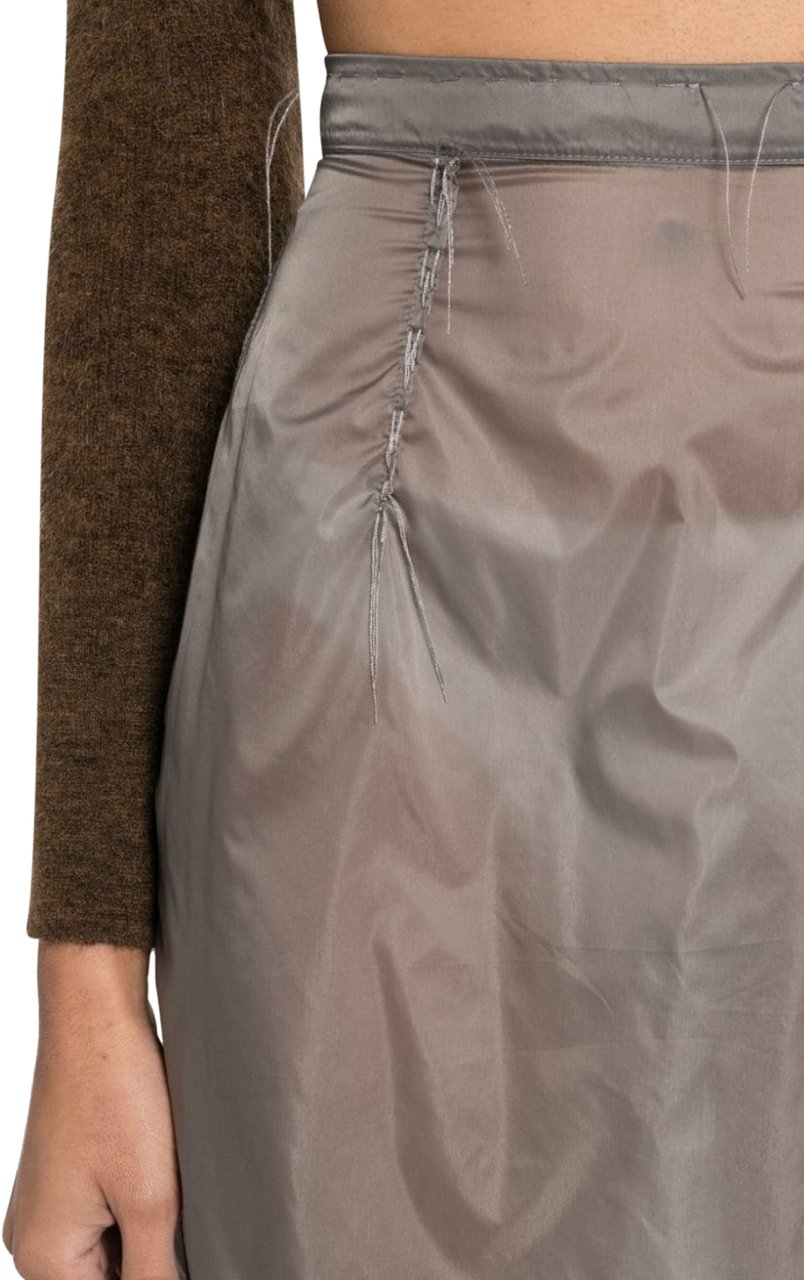 Maison Margiela See-through Midi Skirt Anthracite Grijs
