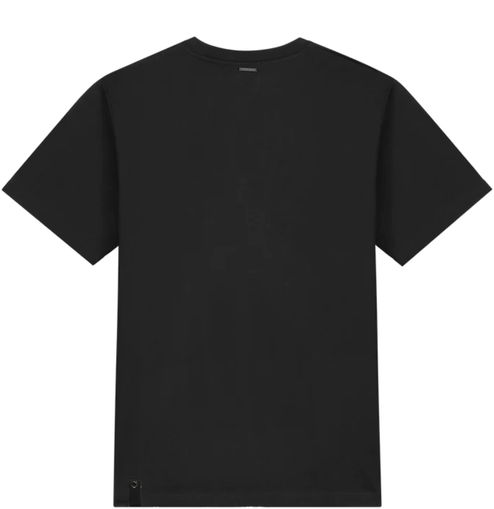 Quotrell L'atelier T-shirt | Black/beige Zwart