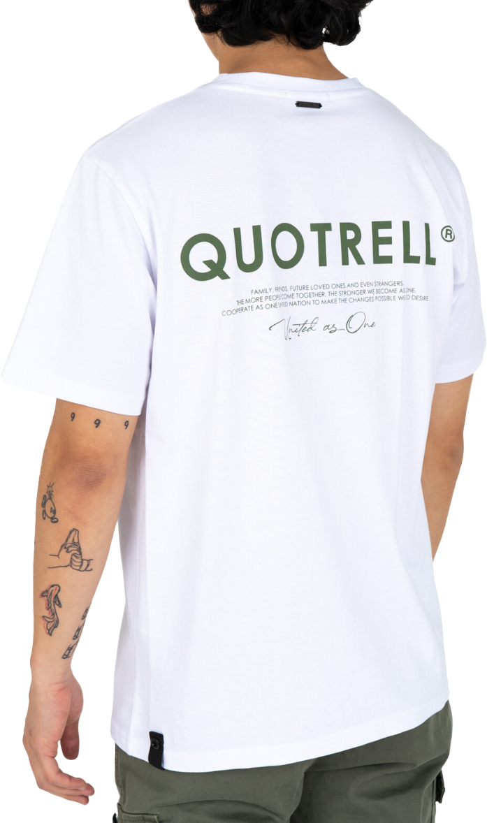 Quotrell Jaipur T-shirt | White/army Wit
