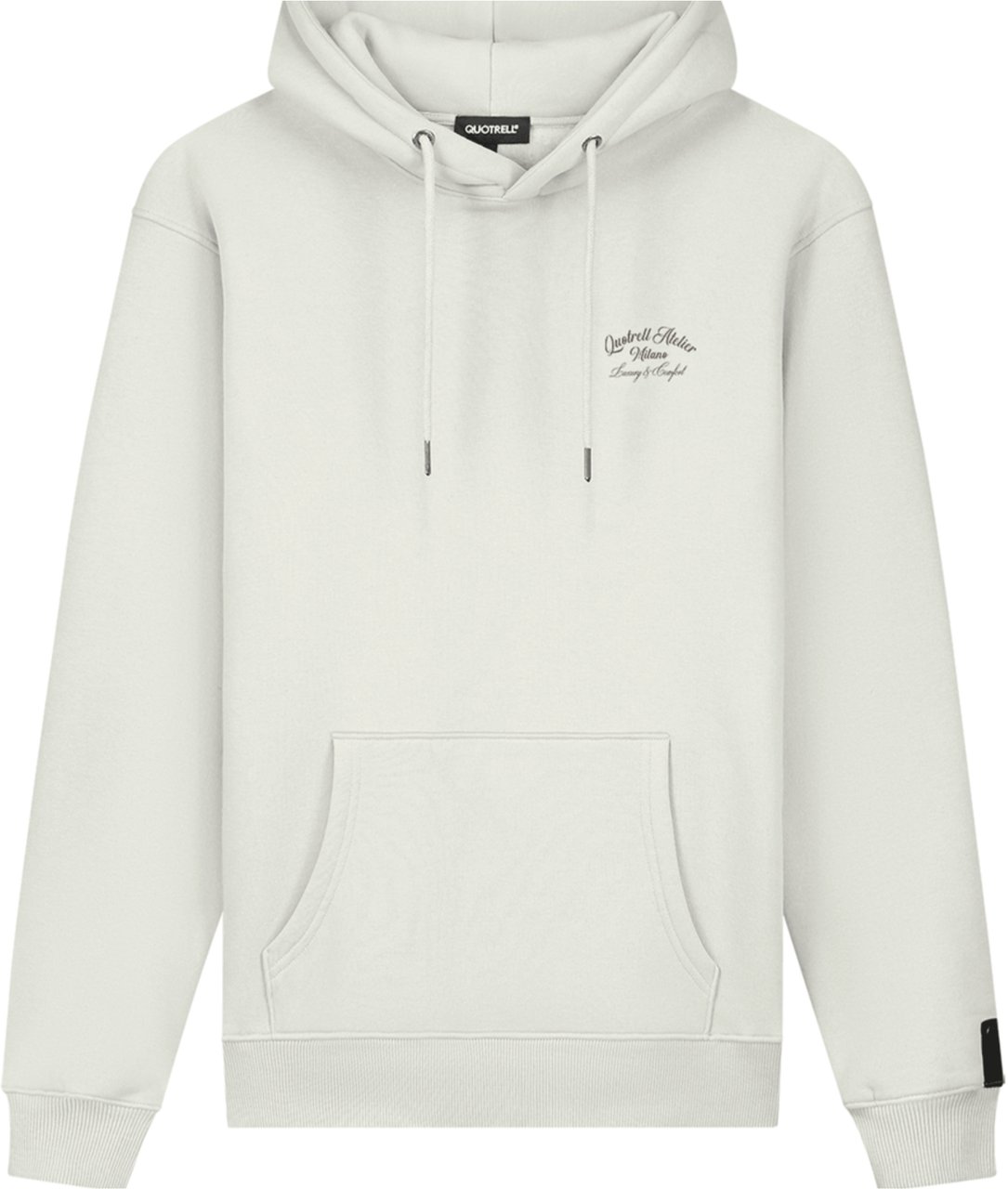 Quotrell Atelier Milano Hoodie | Off White/brown Wit