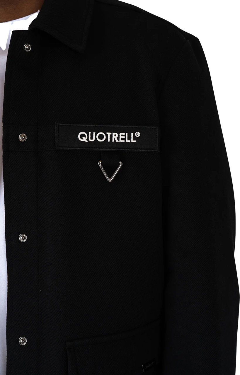 Quotrell Surrey Overshirt | Black Zwart