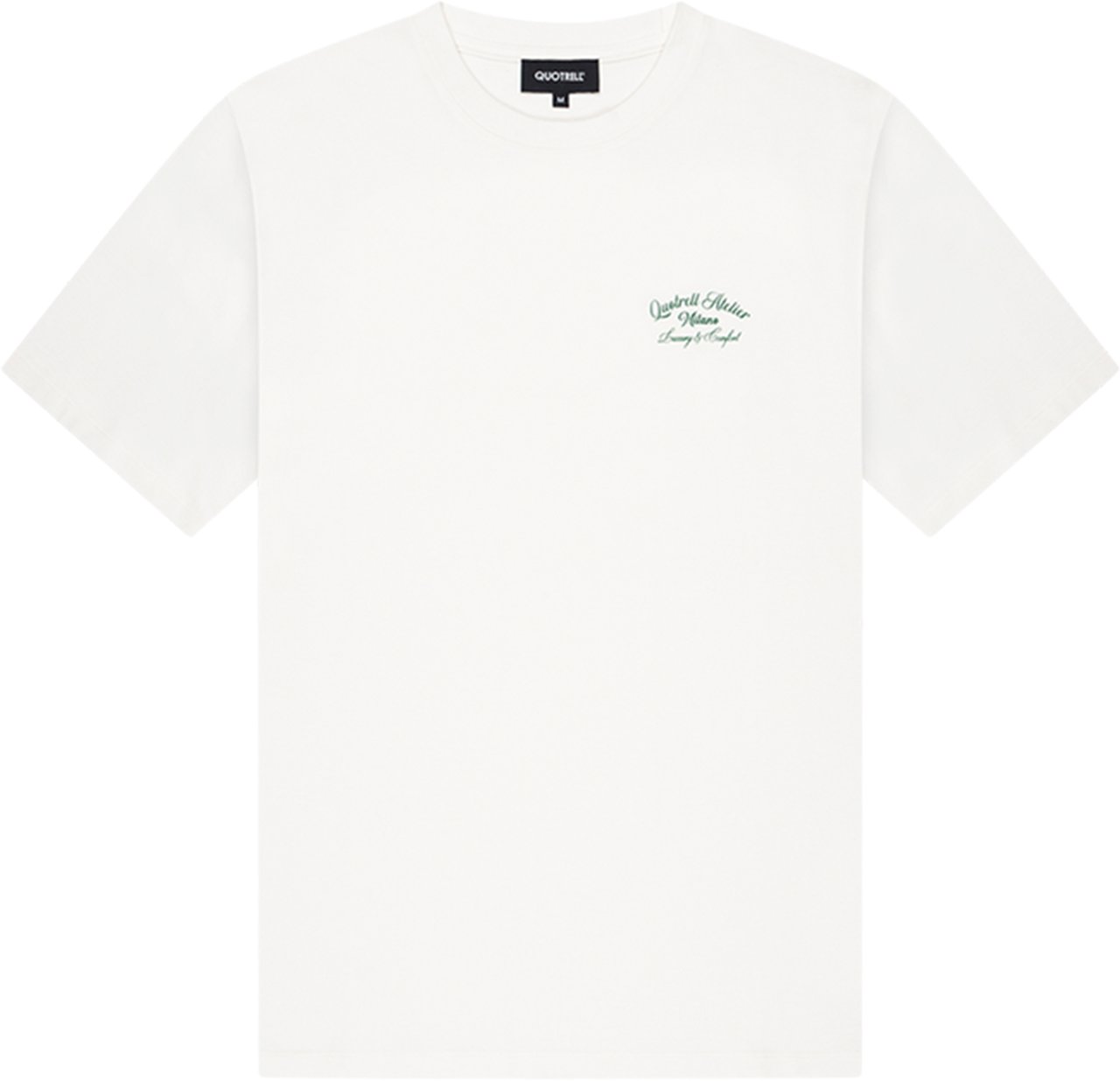 Quotrell Atelier Milano Tee | Off White/green Wit