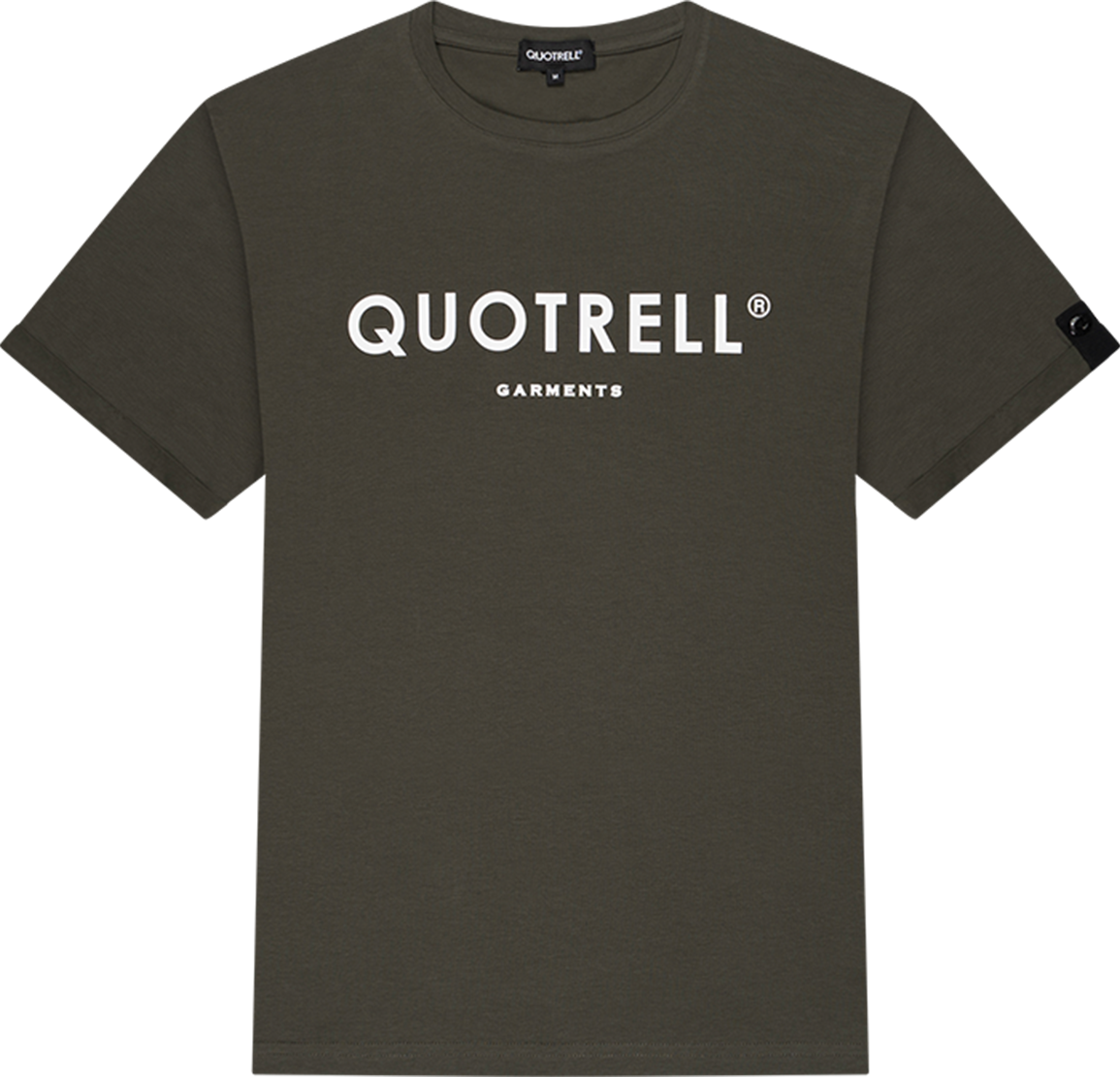 Quotrell Basic Garments T-shirt | Army/white Blauw