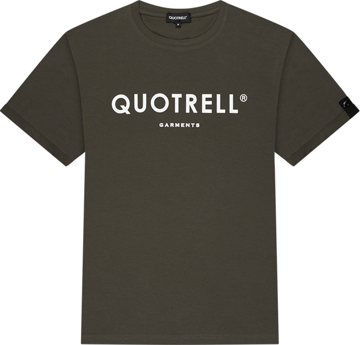 Quotrell Basic Garments T-shirt | Army/white Blauw