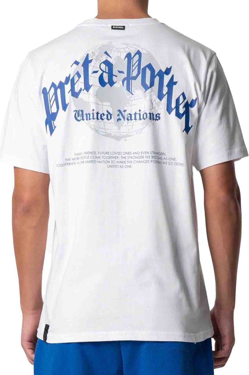 Quotrell Global Unity T-shirt | White/cobalt Groen