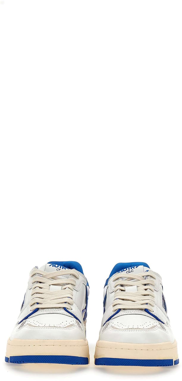 Autry Heren CLC Low Sneaker Wit/Blauw Wit