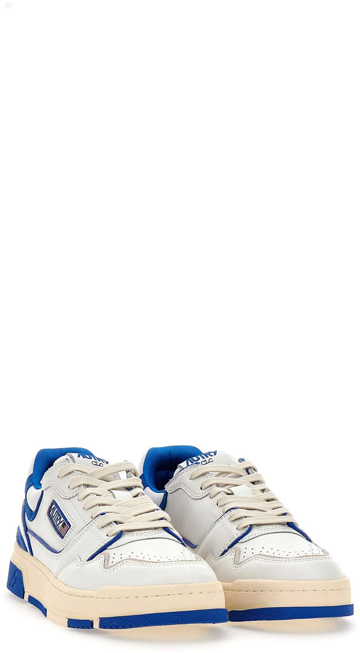 Autry Heren CLC Low Sneaker Wit/Blauw Wit