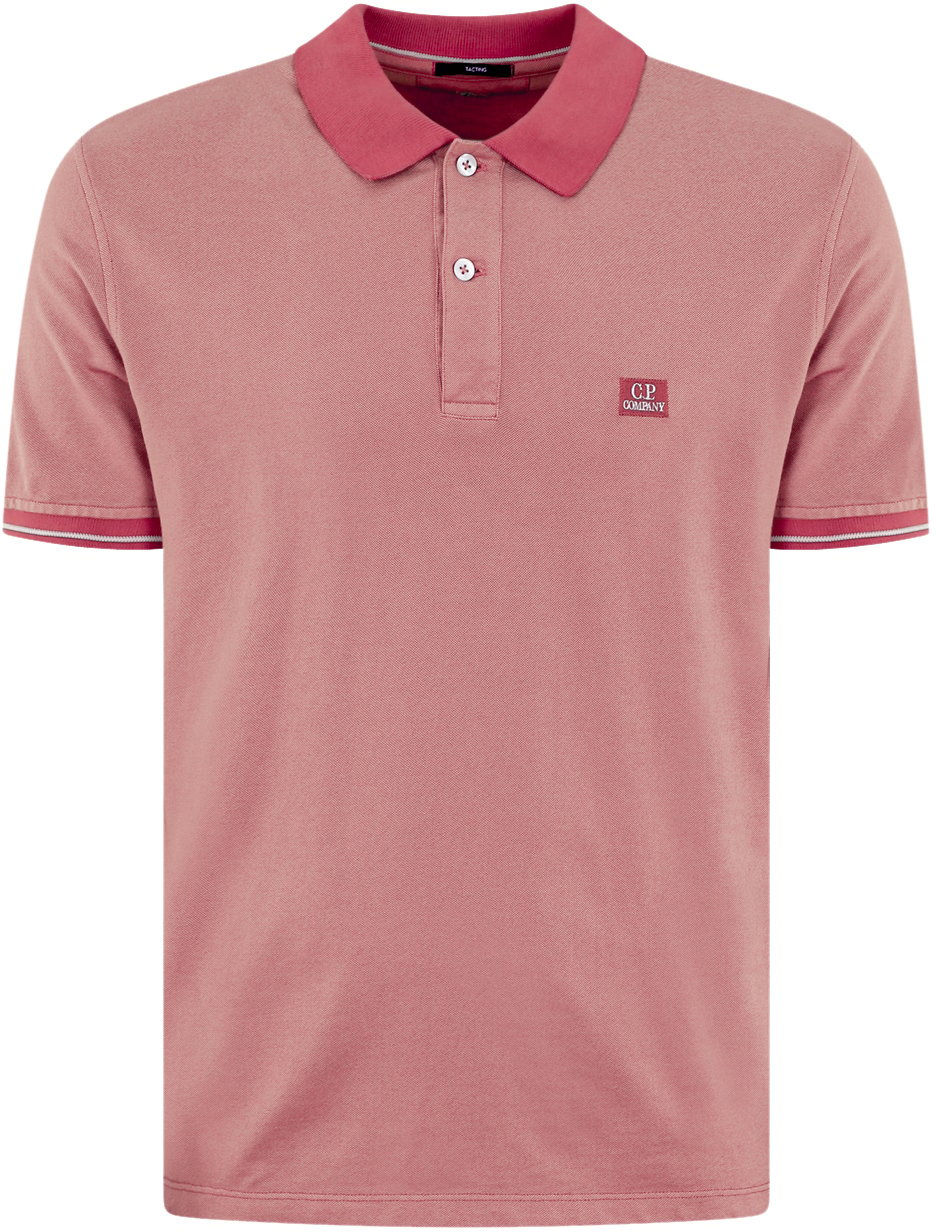 CP Company Heren Polo - Short Sleeve Roze