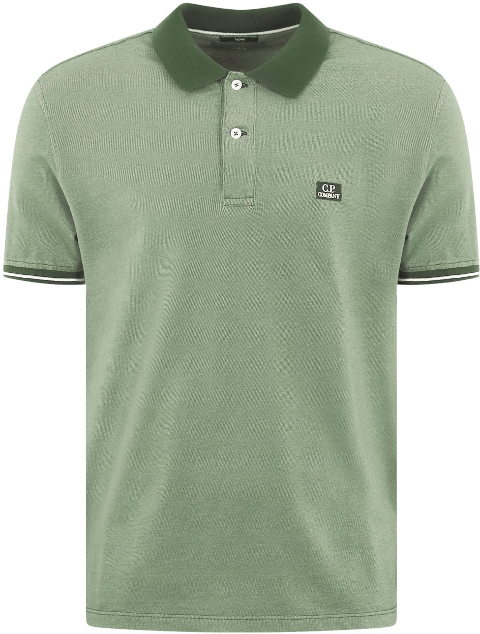 CP Company Heren Logopatch Polo Groen Groen