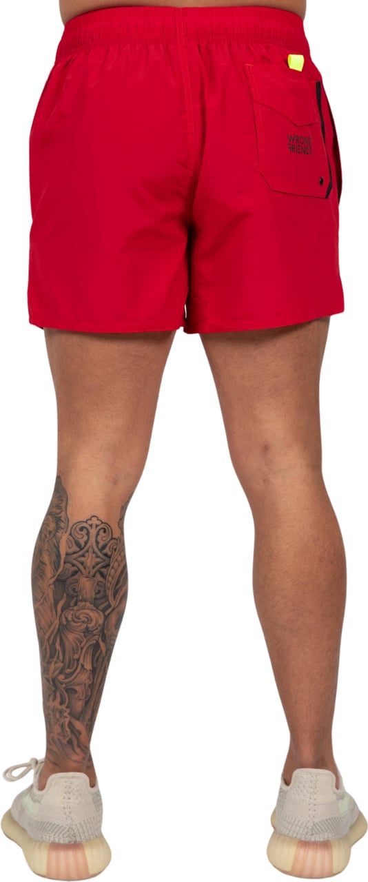 Wrong Friends FAST LIFE (SWIM) SHORTS - RED Rood