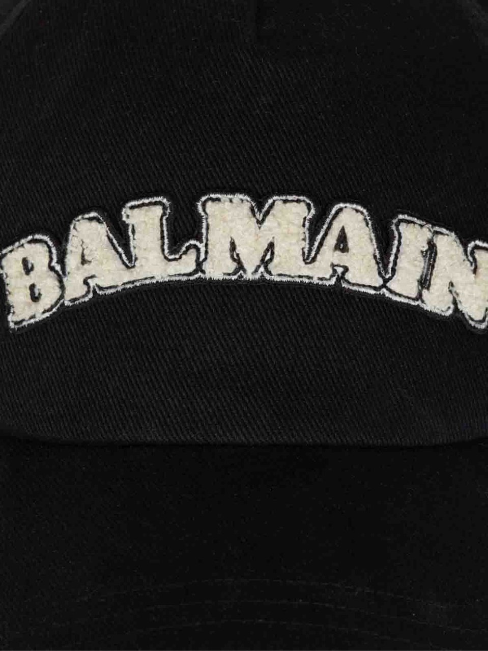 Balmain Embroidered Logo Baseball Cap Zwart