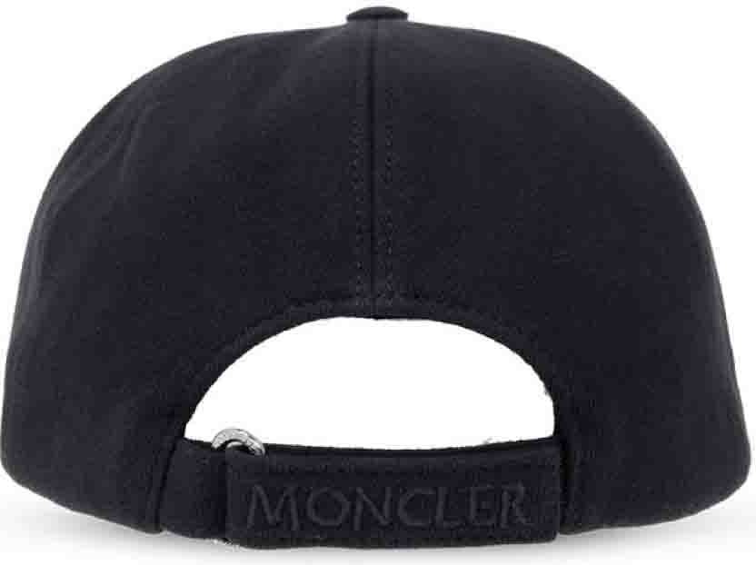 Moncler Logo Patch Baseball Cap Blauw
