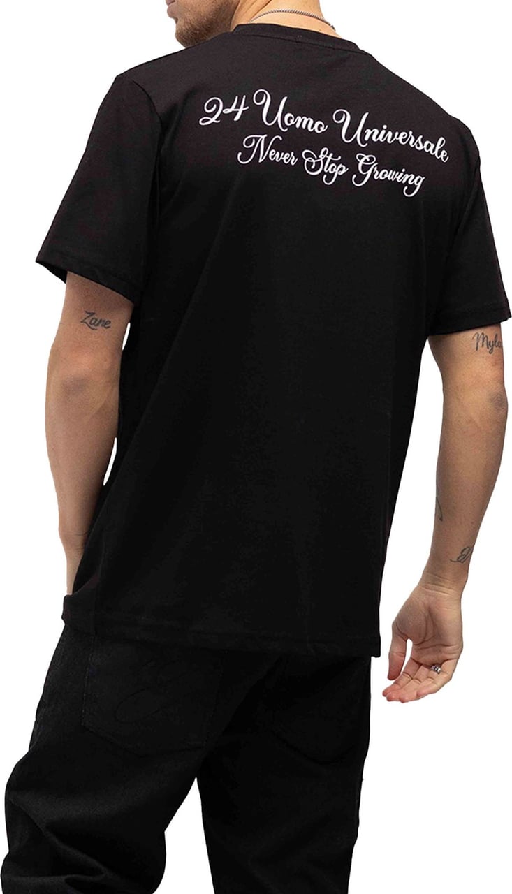 24 Uomo Universale 2.0 T-shirt Zwart Zwart