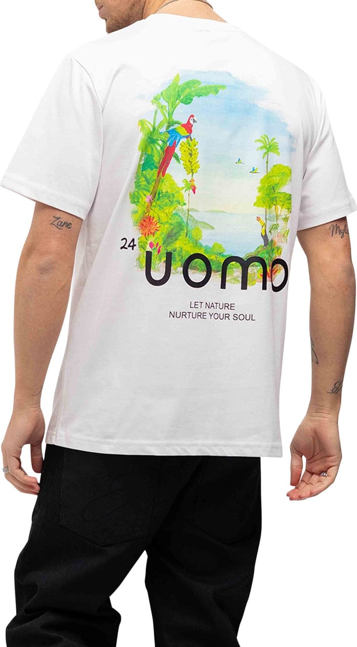 24 Uomo Paradise 2.0 T-shirt Wit Wit