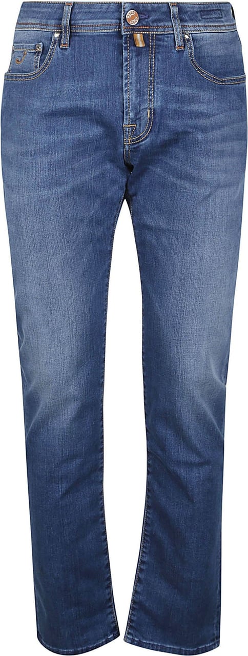 Jacob Cohen 5 Pocket Jeans Slim Fit Bard Fast Blue Blauw