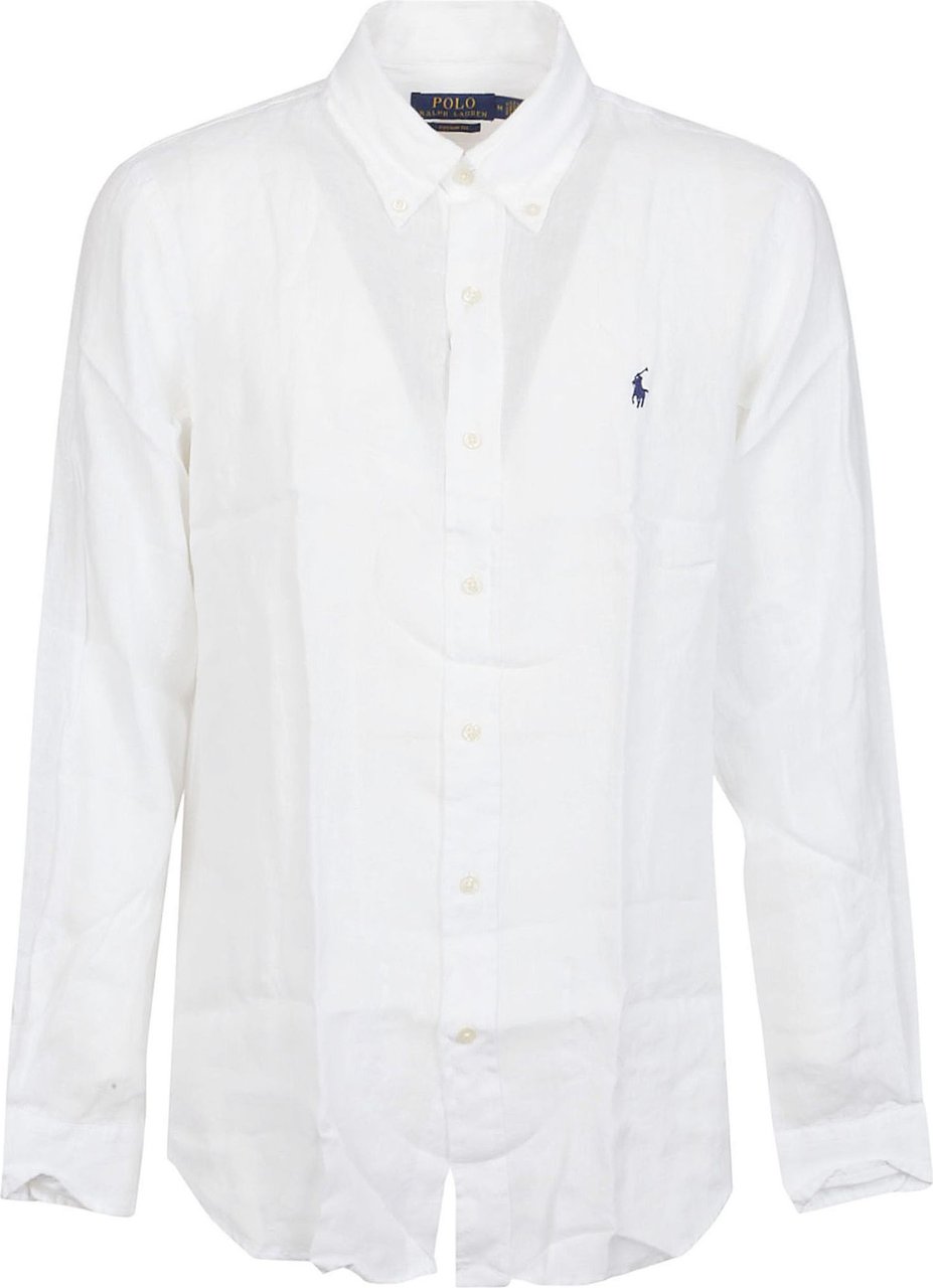 Ralph Lauren Long Sleeve Sport Shirt White Wit