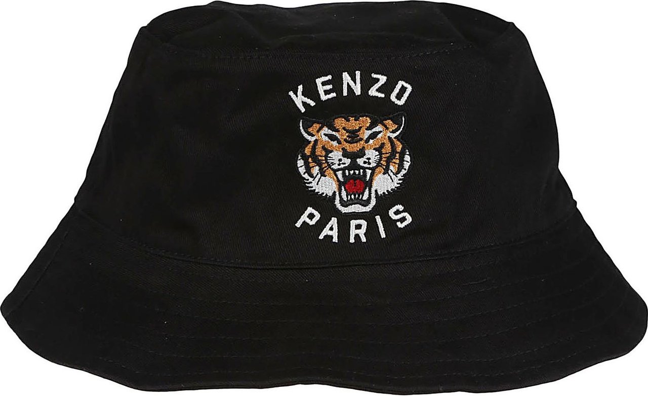 Kenzo Bucket Hat Black Zwart