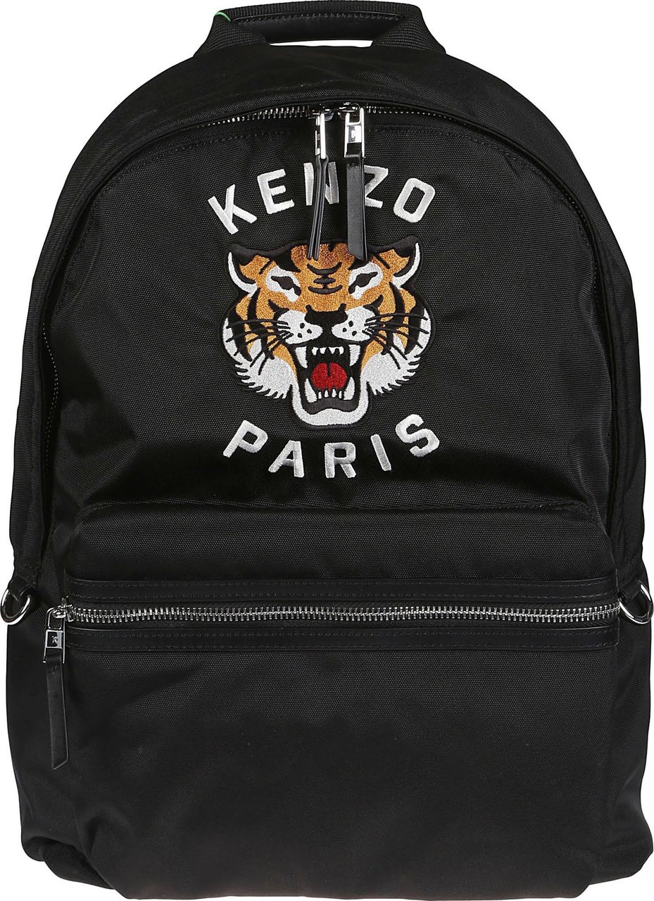 Kenzo Varsity Backpack Black Zwart