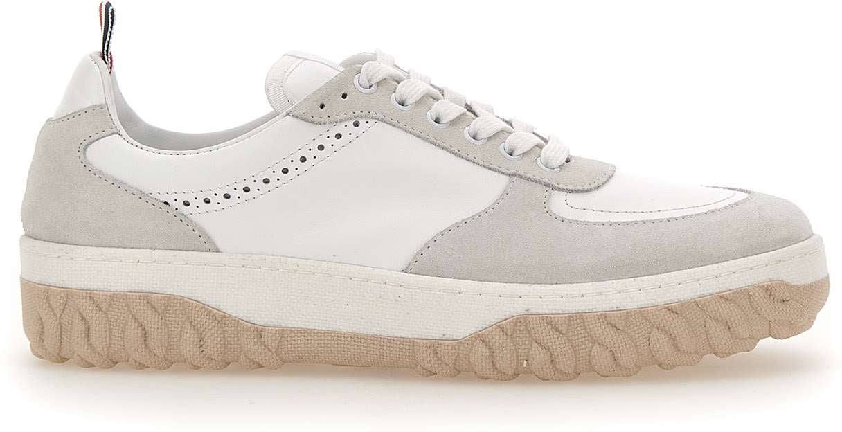 Thom Browne Thom Browne Two-tone leather Letterman sneakers Divers