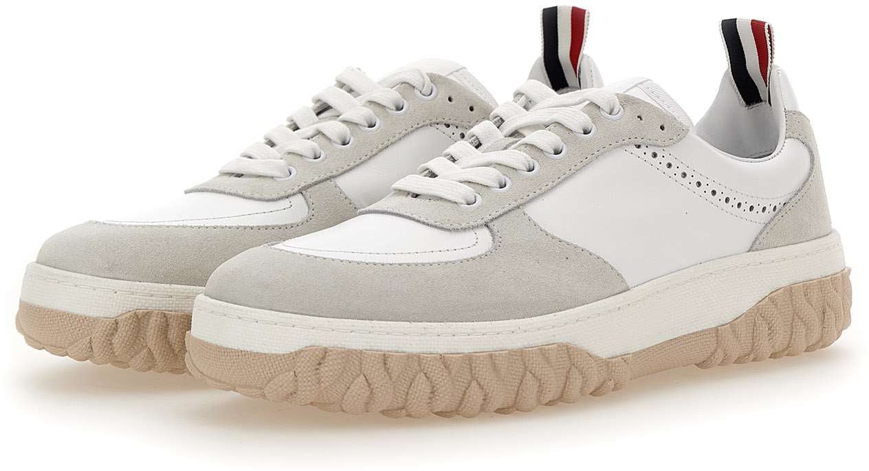 Thom Browne Thom Browne Two-tone leather Letterman sneakers Divers