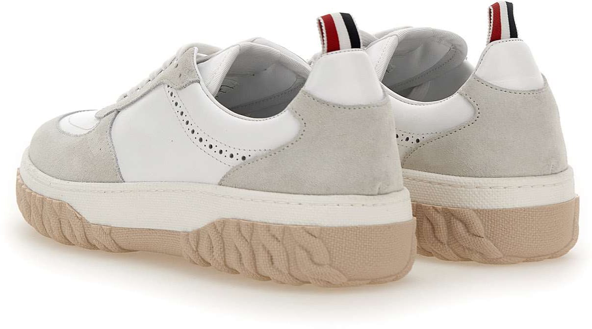 Thom Browne Thom Browne Two-tone leather Letterman sneakers Divers