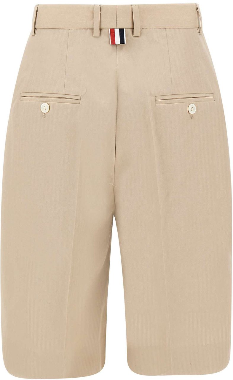 Thom Browne Thom Browne Sand polyester blend bermuda shorts Neutraal