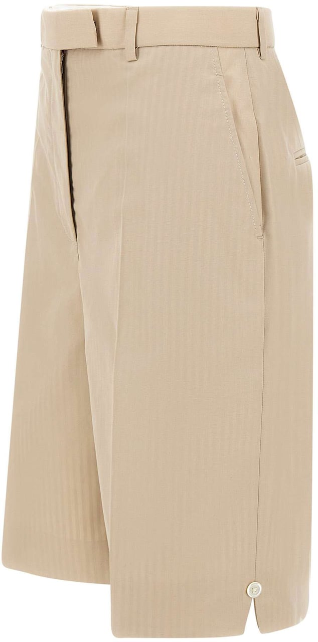 Thom Browne Thom Browne Sand polyester blend bermuda shorts Neutraal