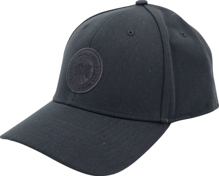 Canada Goose Unisex hat with logo patch Zwart