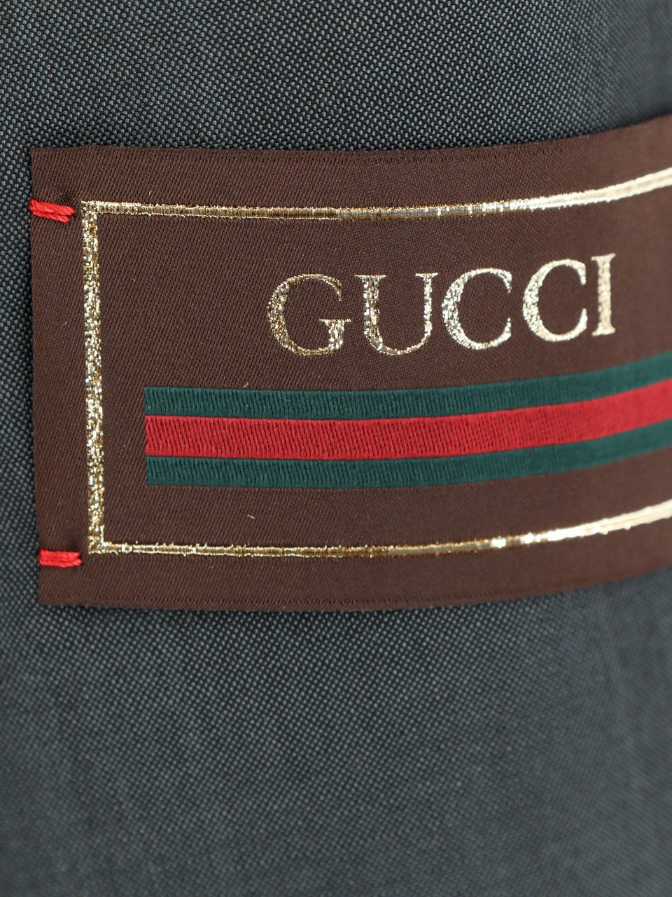 Gucci Mohair wool suit with Gucci Web label Groen