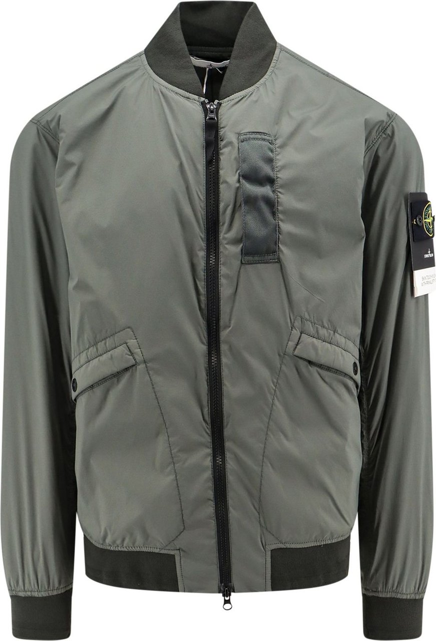 Stone Island Nylon jacket with Primaloft padding Groen