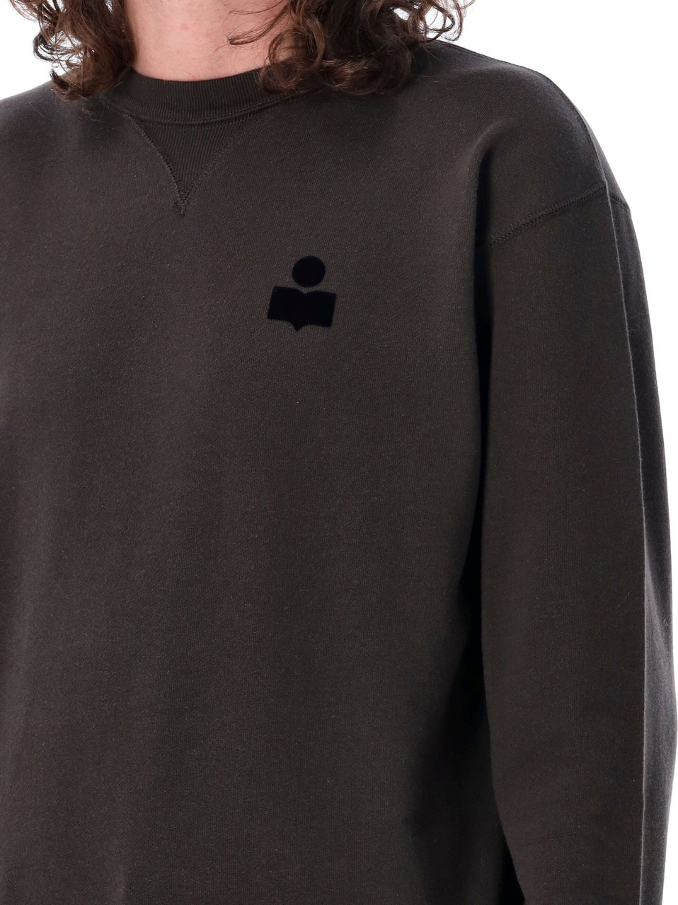 Isabel Marant Mike logo sweatshirt Zwart