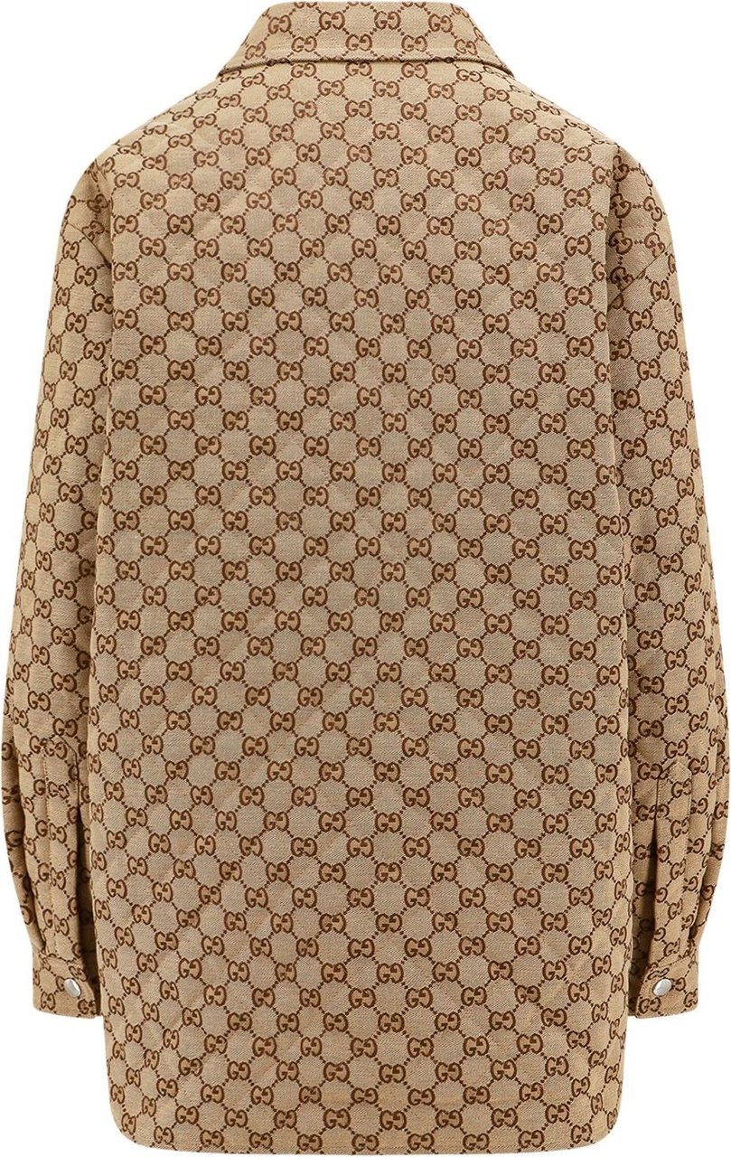 Gucci GG Supreme Fabric shirt Beige