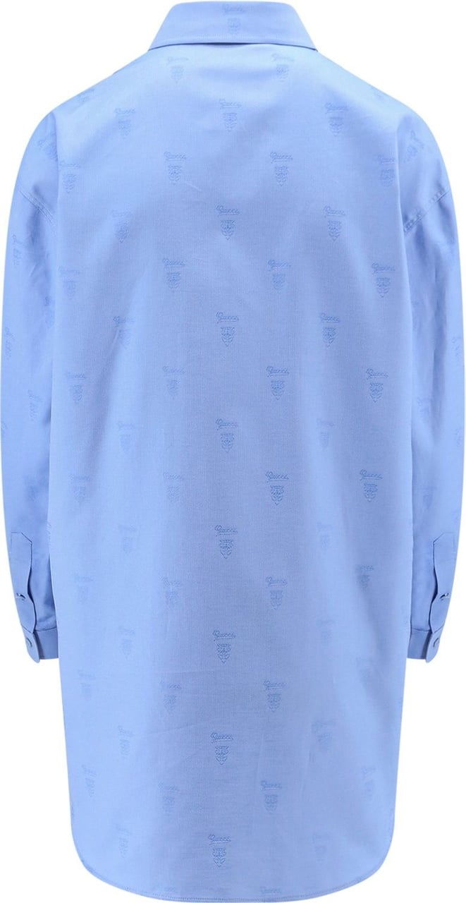 Gucci Oxford cotton shirt Blauw